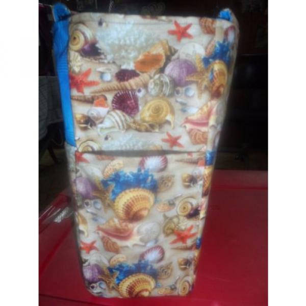 ocean beach seashells sand purse/bag/diaper bag handmade #4 image