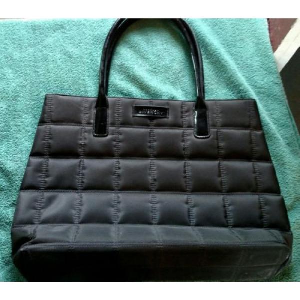 Givenchy Parfums Perfumes black quilted beach shopper book travel bag tote bag #1 image