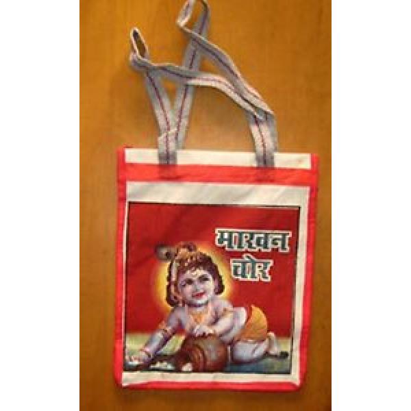 Hindu God Gopal Baby Bollywood India Canvas Tote Grocery Beach Bag Carry All #1 image