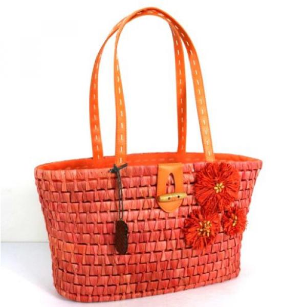 Sun n&#039; Sand straw tote Beach Bag #3 image