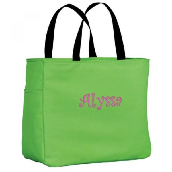 Personalized Tote Bag Dance Pool Beach Cheer Shopping Custom Embroidered Gift #1 image