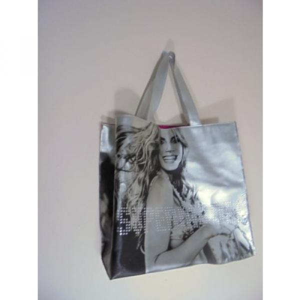 Victoria&#039;s Secret Angels Tote Bag Beach Travel Shopping Metallic Silver #2 image