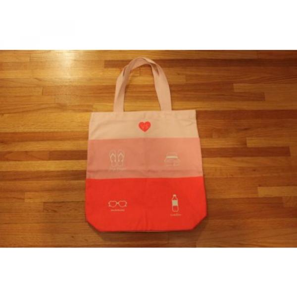 Victoria&#039;s Secret Pink Limited Edition Canvas 4 Pocket Beach Tote Bag #1 image