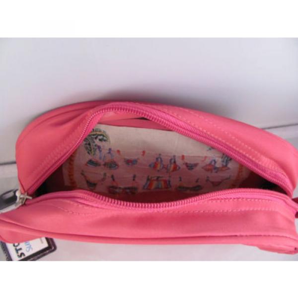 NWT Stowaway Cute Pink Zippered Suntan Lotion Beach Bag Tropical Sea Shell HD002 #5 image