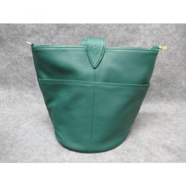 Elizabeth Arden Sunflowers Tote Sac Purse Shoulder Beach Bag Green Faux Leather #1 image