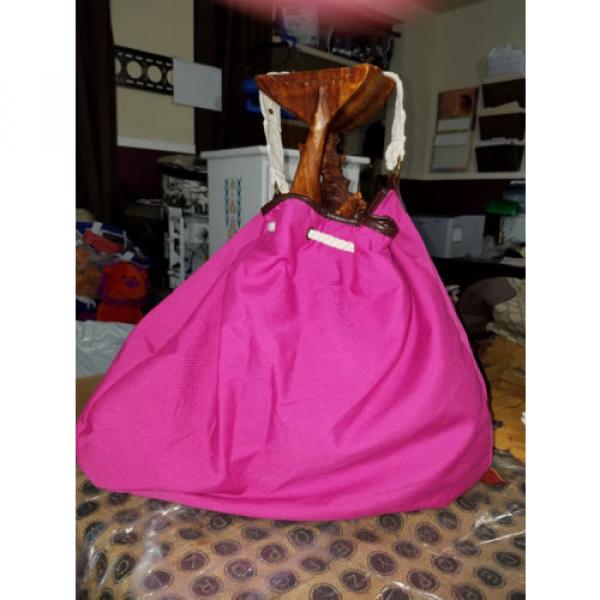 Large Fabric &#034;HOT PINK&#034;  Duffle/Beach/Shopper Tote Bag Lightweight #2 image