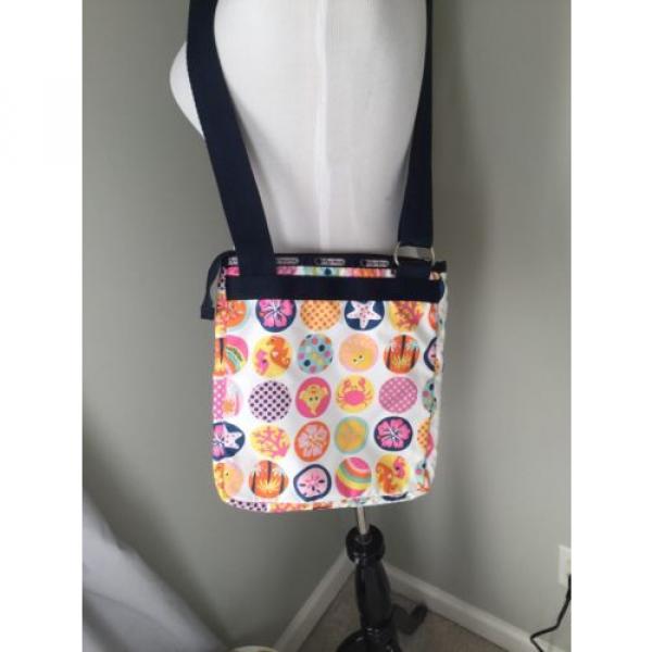 LeSportSac KASEY Multicolor Crossbody Bag Beach Starfish Tropical Cruise Theme #3 image