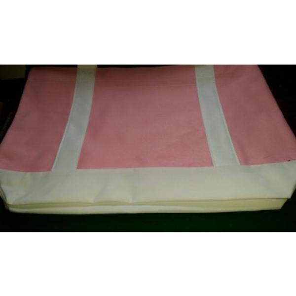 NIP PINK CANVAS TOTE Bag BEACH BAG 19&#034; x 13&#034;  Packable #1 image