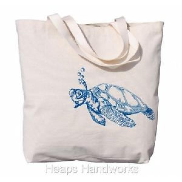 Canvas Tote Bags for Women - Beach Travel Market Shopping Handbag - Turtle NEW #1 image