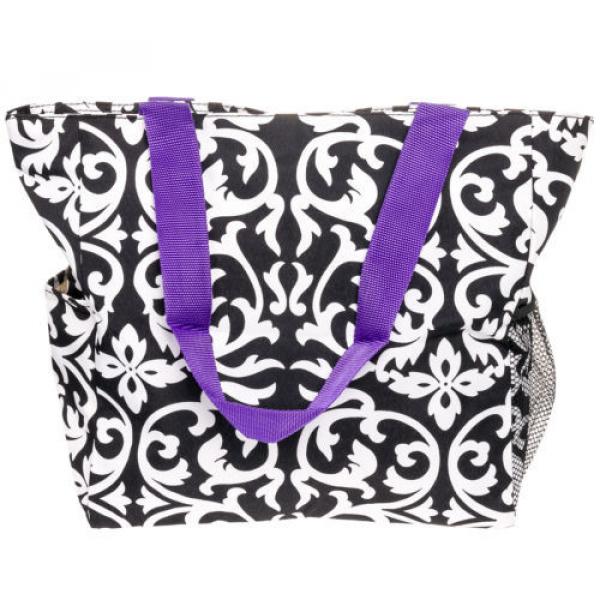 SILVERHOOKS NEW Womens Damask Traveler Beach Tote Shoulder Shopper Bag #2 image