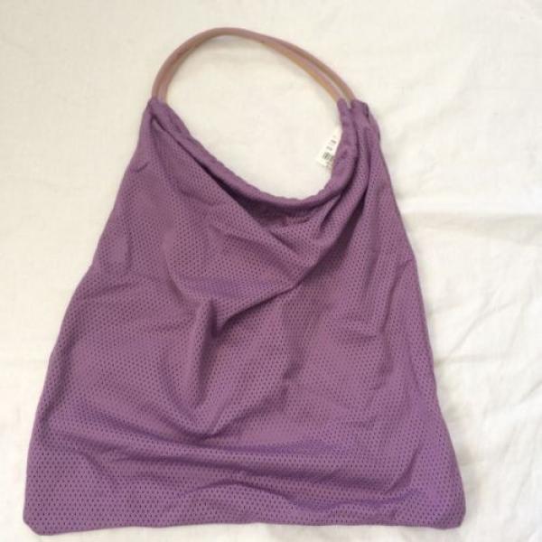 J CREW MESH BEACH POOL BAG PURPLE LAVENDER NEW WITH TAGS #1 image