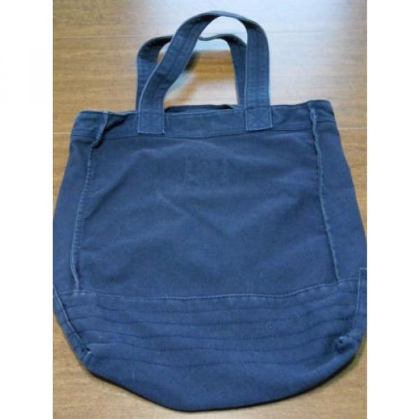 AERO Aeropostale Tote Bag Canvas  Blue Large Handbag Books Shopping Beach #3 image