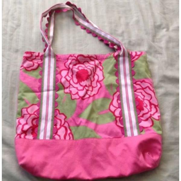 Sara Campbell Floral Tote Bag Dana Hall School Book Bag Travel Beach Weekender #3 image