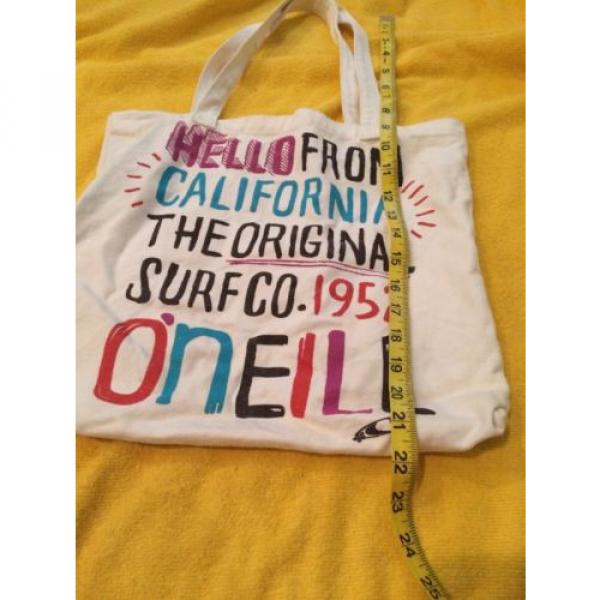 O&#039;Neill Logo Tote Bag &#034;hello From California&#034; Surf Purse Bag Women&#039;s Beach #5 image