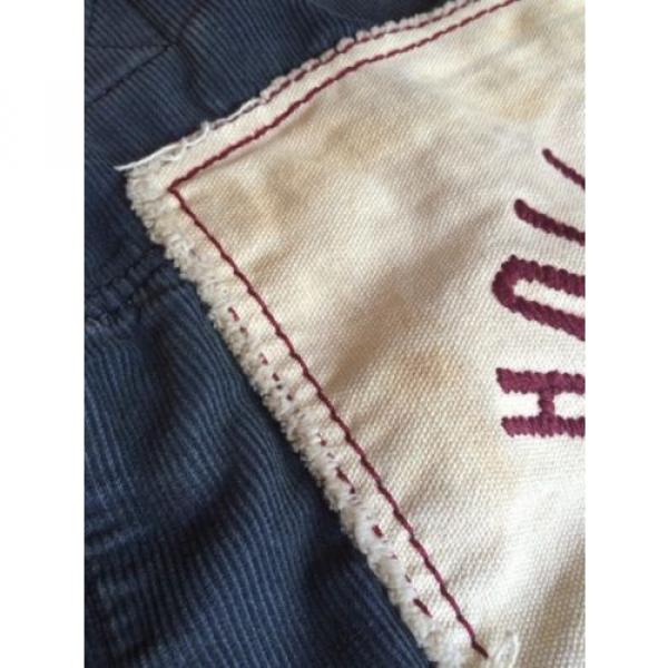 Hollister tote bag blue maroon logo California 100% COTTON CORDUROY beach school #5 image