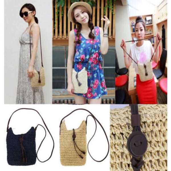 Woven Shoulder Bags Straw Summer Weave Crossbody Burlap Jute Pouches Beach Handb #1 image