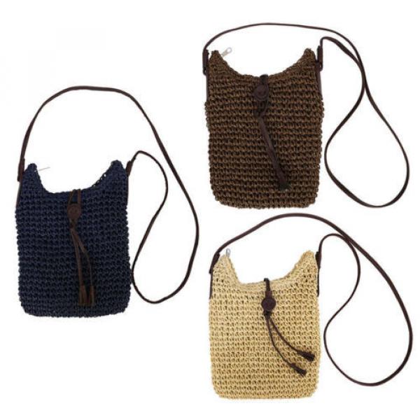 Woven Shoulder Bags Straw Summer Weave Crossbody Burlap Jute Pouches Beach Handb #3 image