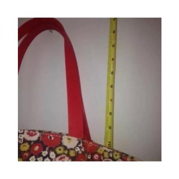 NWT KATE SPADE SATURDAY Small Leather Circle Beach Bag Tote in BUSY FLORAL #4 image