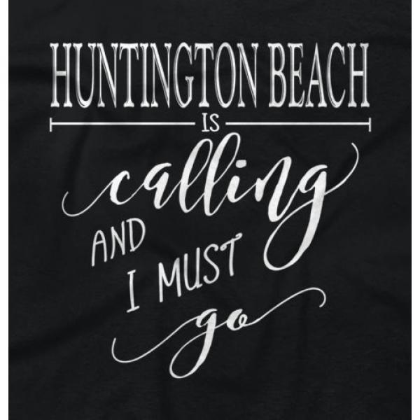 Huntington Beach, CA is Calling I Must Go Home Womens Shirt Cotton Tote Bag #2 image