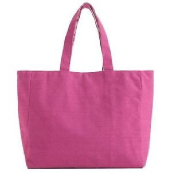 Andrea Nickel Hardware double shoulder strap Large Tote Beach Travel Pink Bag #1 image