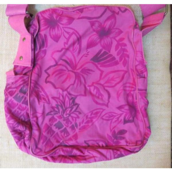 Tommy Bahama Pink Hawaiin Print Cotton Fabric Tote Beach Bag Bag #3 image