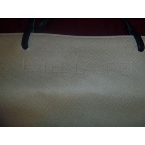 Estee Lauder white blue tote beach shopper bag RB 11393 #2 image