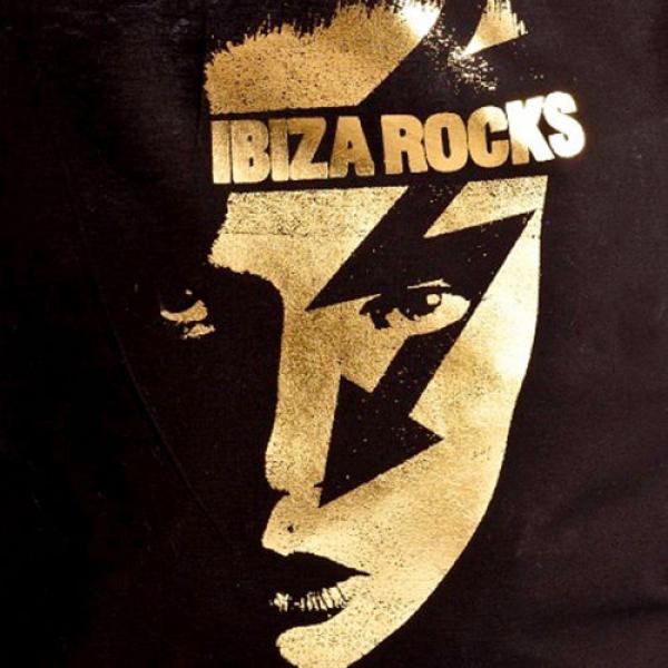 OFFICIAL Ibiza Rocks: Gold Face Black Canvas Tote Shopper Beach Bag MSRP $30.00 #3 image