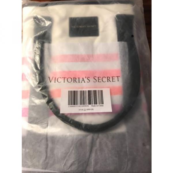 NWOT VICTORIA&#039;S SECRET SUNKISSED BEACH STRIPED TOTE BAG 2016 LIMITED EDITION #2 image