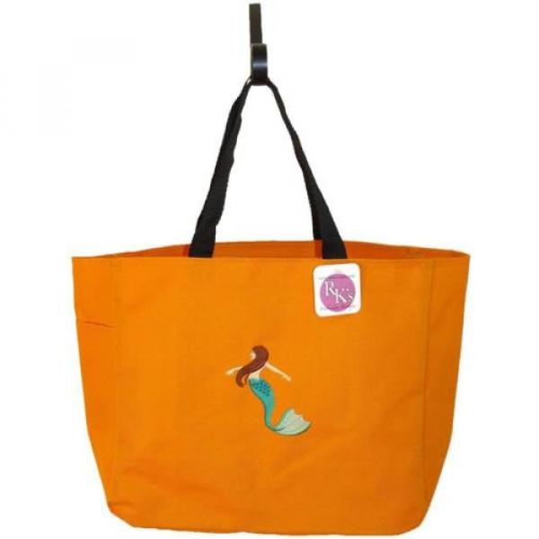 Tropical Mermaid Tote Bag Beach Aquatic Water Ocean Monogram Get Blue Orange Now #4 image