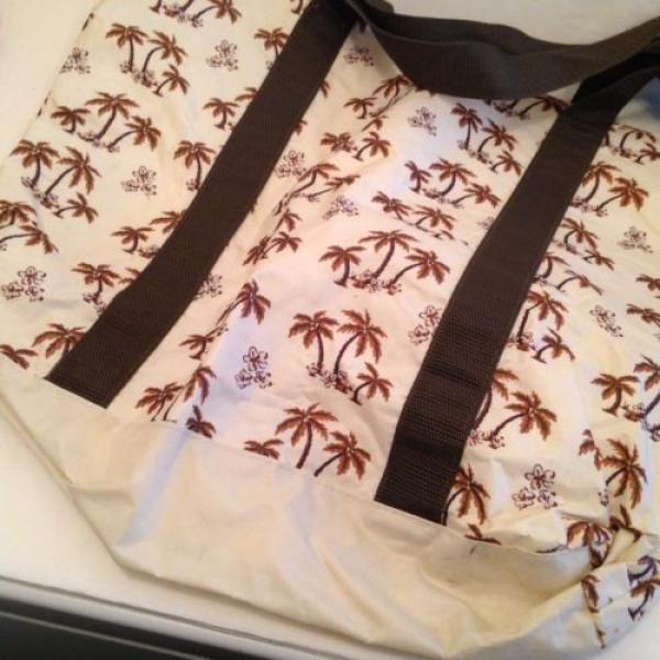 Tote Bag Large Tiki Hawaiian Palm Trees Bathing Beach Shopper Purse Tropical  S3 #1 image