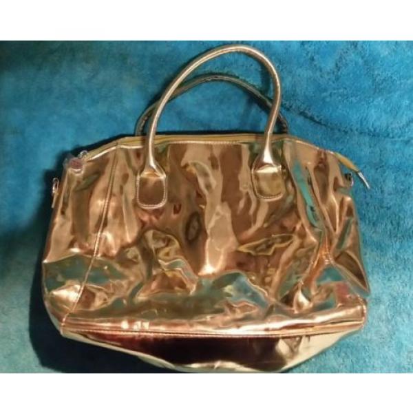 Ultra Chi- Gold metallic PURSE beach travel shoulder bag tote handbag pocketbook #1 image