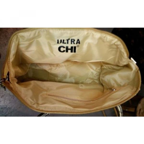 Ultra Chi- Gold metallic PURSE beach travel shoulder bag tote handbag pocketbook #3 image