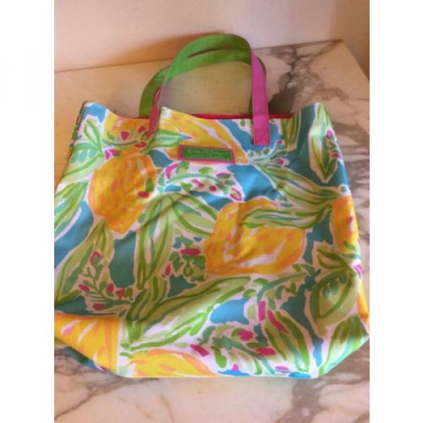 Estee Lauder Lilly Pulitzer Beach Bag Tote Watercolor Design #1 image