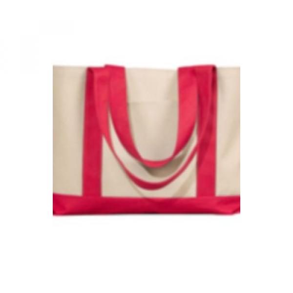 Heavy Cotton Reinforced Canvas Beach Bridesmaids Boat Tote Bag Great for Cafts #1 image