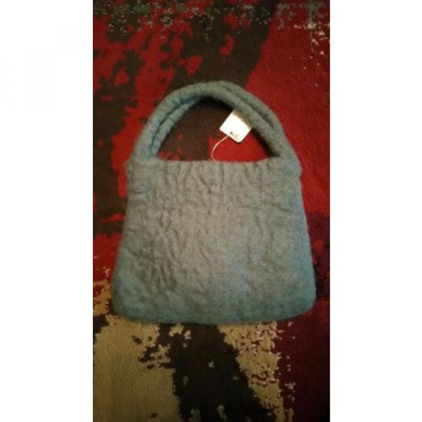 Vintage Small Wool Bag With Flower Front From Beehive Manhatten Beach, CA #3 image