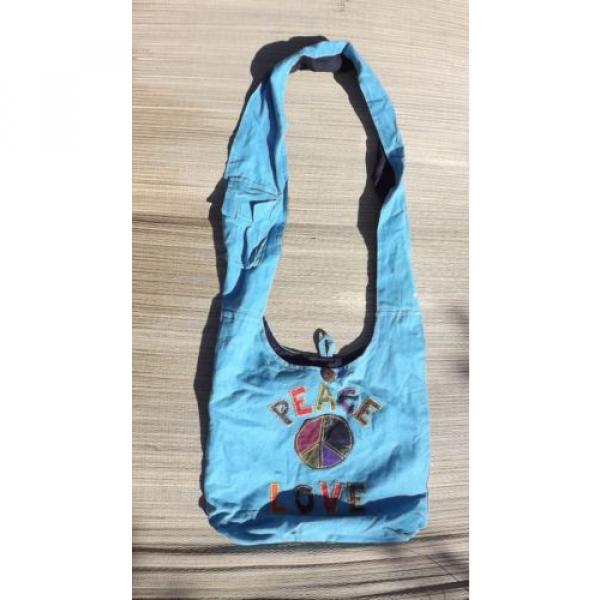 Nepalese, boho beach, unique Peace/Love  hand bag #2 image