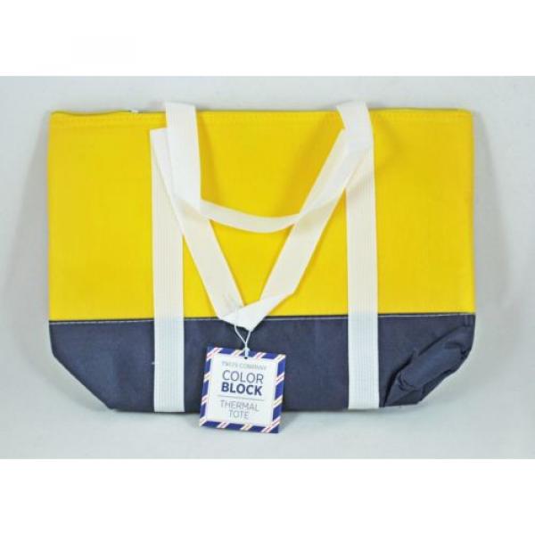 IVY LEAGUE YELLOW COLOR LIGHTWEIGHT THERMAL BEACH / LUNCH TOTE BAG #2 image