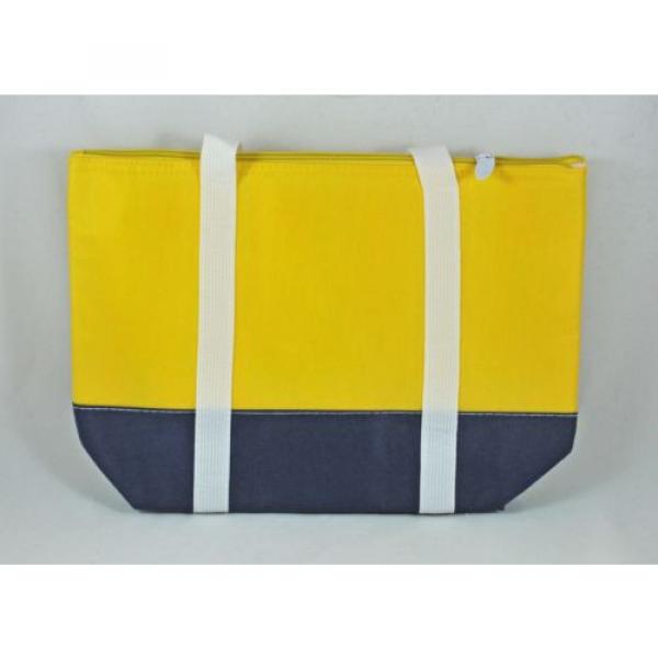 IVY LEAGUE YELLOW COLOR LIGHTWEIGHT THERMAL BEACH / LUNCH TOTE BAG #3 image