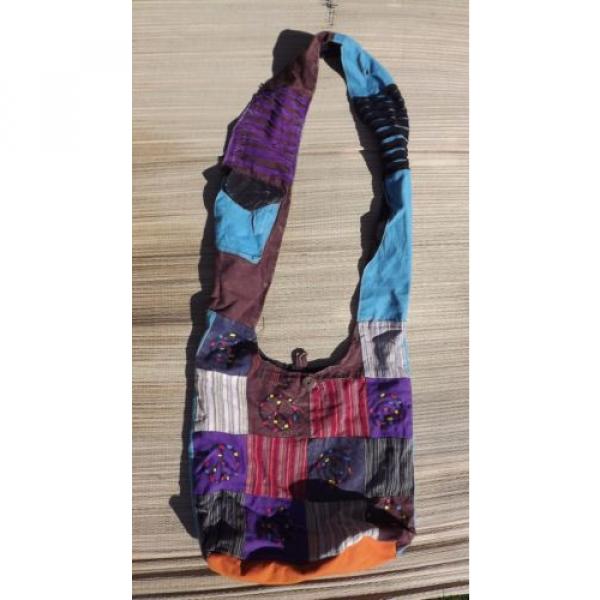 Nepalese, beach,colorful peace sign  ,boho,unique, hand bags #1 image