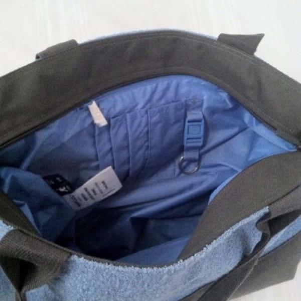 Kangol Bermuda Blue Tote Bag Large Slouch Nylon Acrylic Poly Shopper Beach EUC #2 image