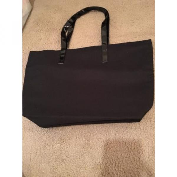 Lancome Black Bag PurseTote Beach Purse Gift Free Shipping #5 image