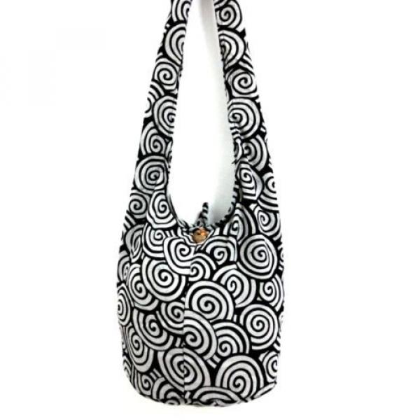 BAG SLING SHOULDER ADVENTURE BEACH HOBO HIPPIE SPIRAL TRIP TRAVEL SUMMER YOGA #1 image