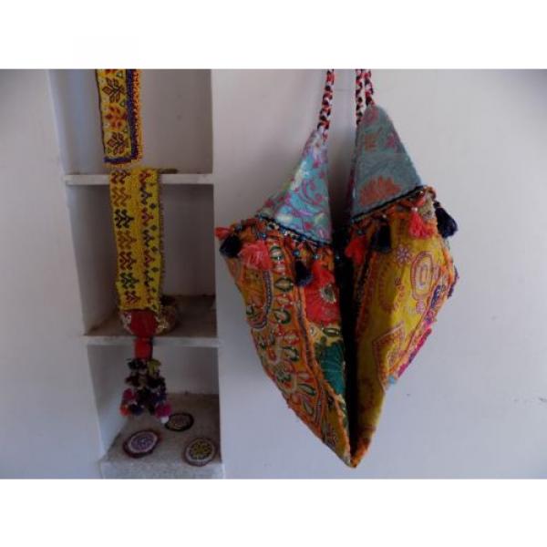 Indian Celebrity Banjara Vintage Boho Bohemian Hippie Trendy Beach Bag Kk46 #1 image