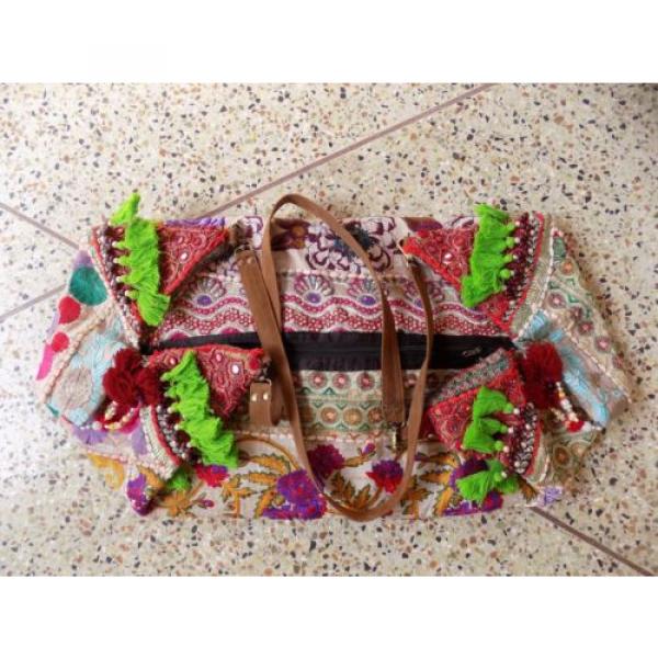 Indian Celebrity Banjara Vintage Boho Bohemian Gypsy Trendy Beach Bag Kk53 #4 image