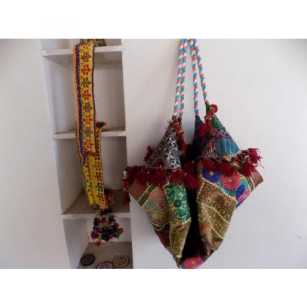 Indian Celebrity Banjara Vintage Boho Bohemian Hippie Trendy Beach Bag K13 #1 image