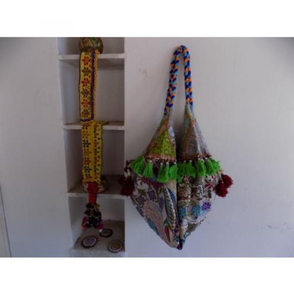 Indian Celebrity Banjara Vintage Boho Bohemian Hippie Trendy Beach Bag Kk44 #2 image