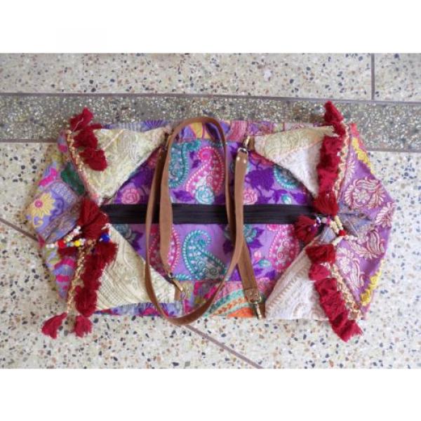 Indian Celebrity Banjara Vintage Boho Bohemian Gypsy Trendy Beach Bag Kk56 #4 image