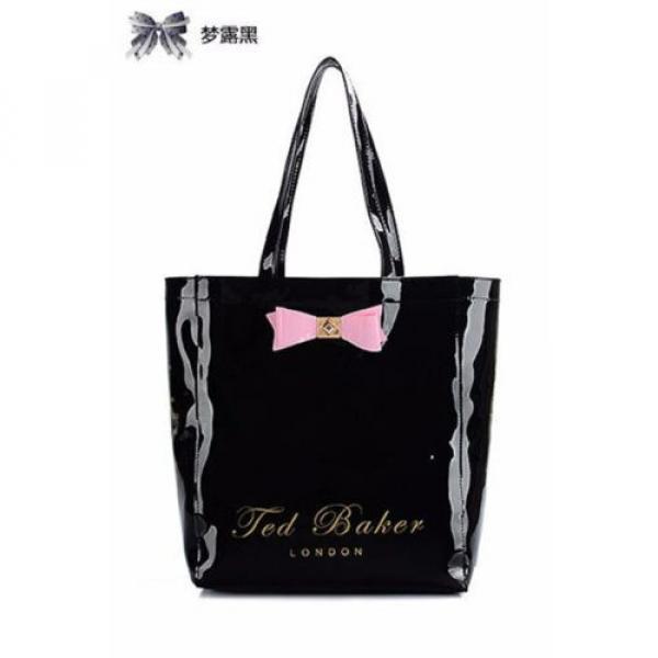 Floral Print Woman Handbag Jelly Clear Transparent Beach Shoulder Bag Tote Purse #1 image