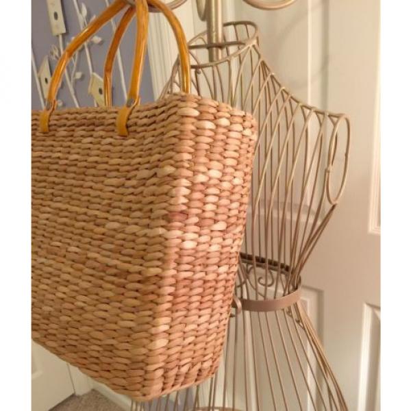 100% Natural Straws Handbag Summer Beach Bag Pineapple August #3 image