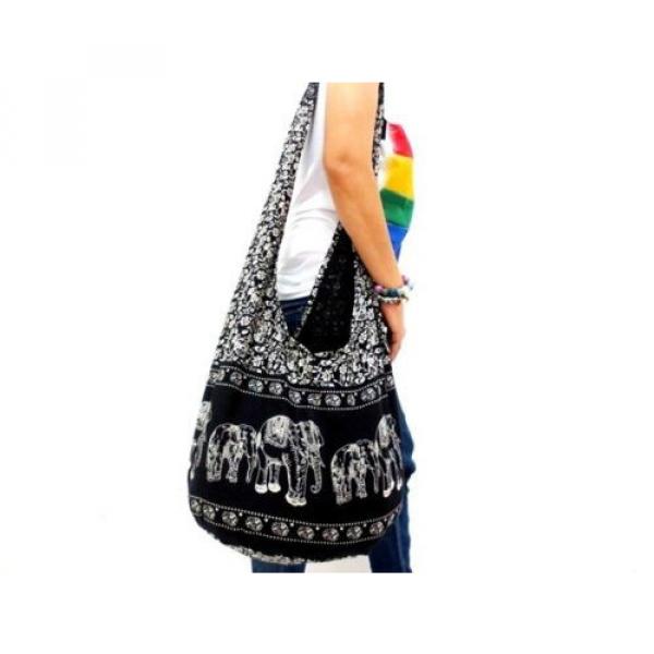 COOL! HIPPY BEACH SHOULDER BAG SLING HOBO UNISEX CROSSBODY ELEPHANT THAI BOHO #4 image